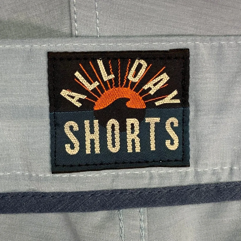 Faherty‎ All Day Shorts Mens Size 40 Blue Casual Flat Front Recycled Blend
